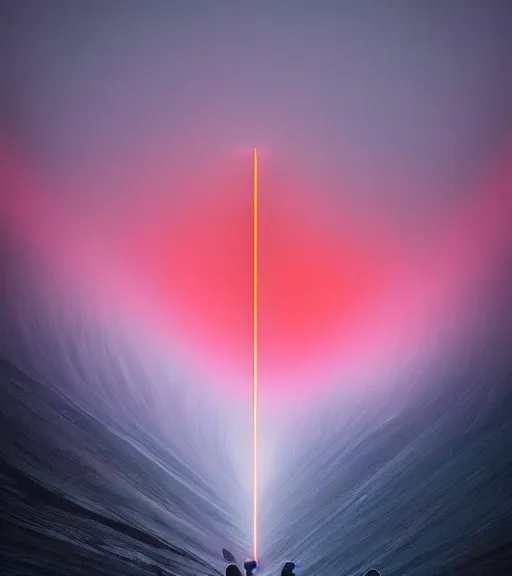 Prompt: lokah samastah sukhino bhavantu vertical laser light, iphone 1 3 pro max, painting art, volumetric lighting, majestic light, ethereal, hyperrealistic, at night, epic, masterpiece, 4 k, high definition, by reuben wu