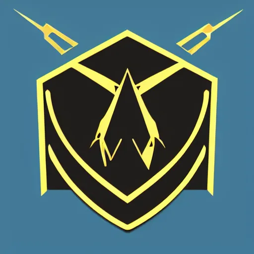 Image similar to Logo of an esport team called 'Divine Slayer', minimalist