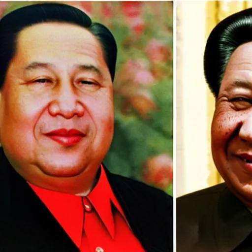 Image similar to photo of obama and mao zedong smiling together