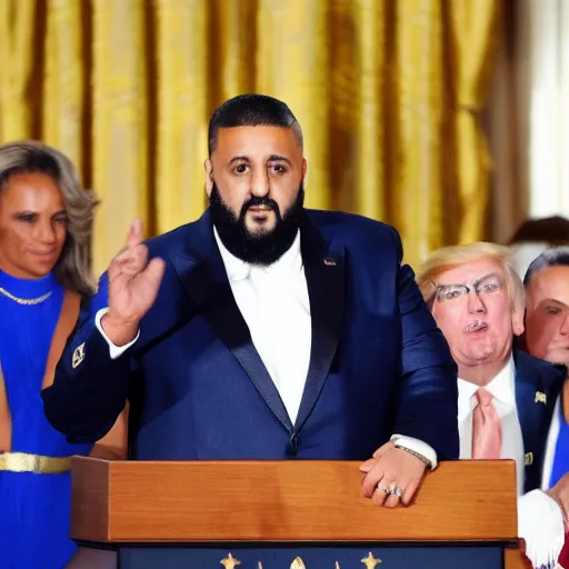 Prompt: DJ Khaled inaugurated as President of the United States (REUTERS)