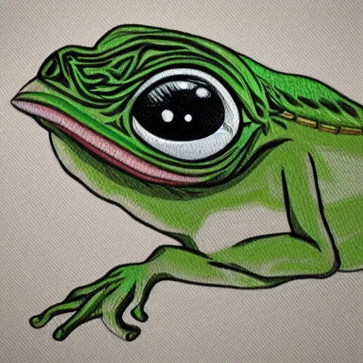 Image similar to mutant pepe, detailed, intricate, small details, realistic