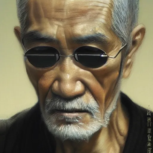 Image similar to UHD tonalism painting of elderly, old Bruce Lee, by Antonio Caparo and Ferdinand Knab and Greg Rutkowski, UHD, photorealistic, trending on artstation, trending on deviantart