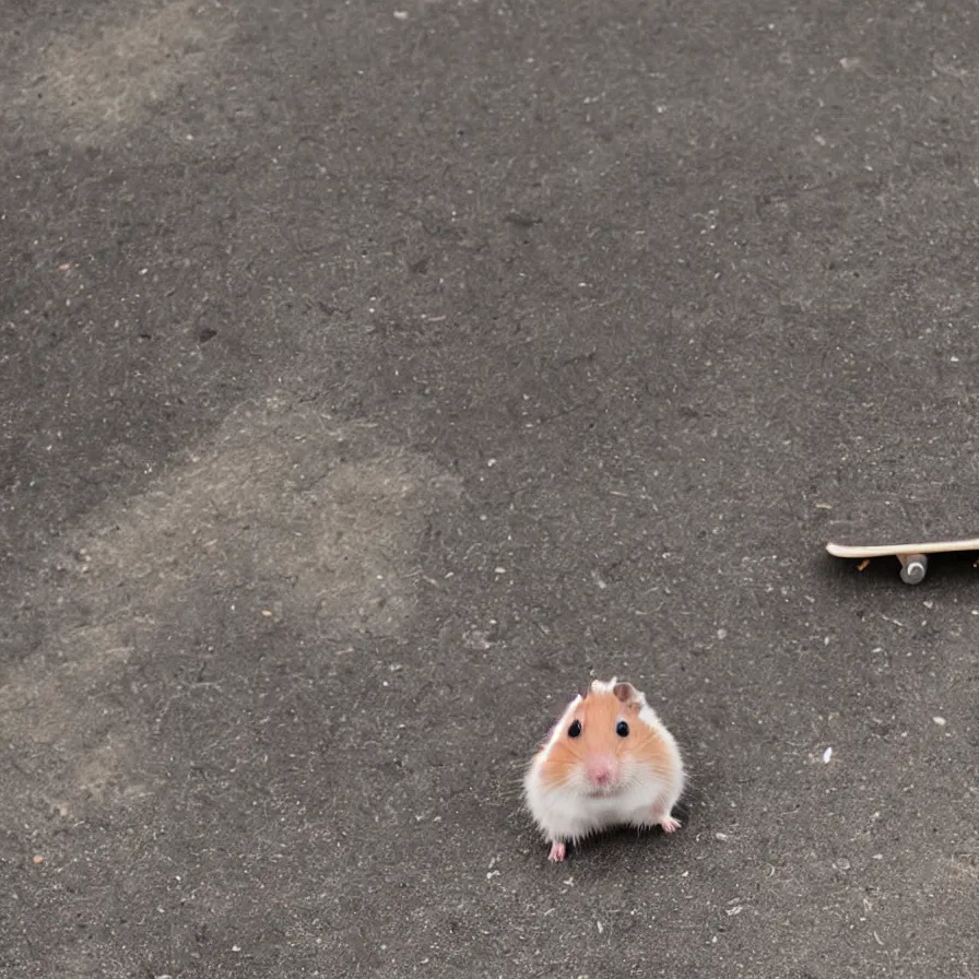 Image similar to hamster on a skateboard, high definition, national geographic, award winning, god rays, 8k, 35mm wide angle photograph