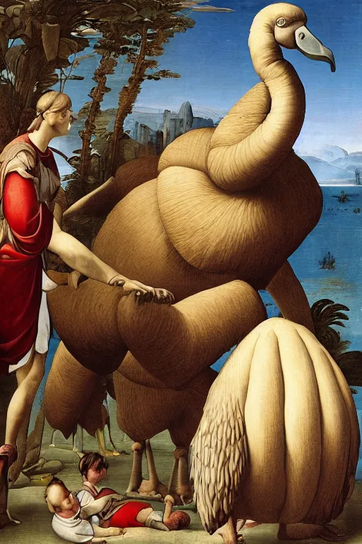 Image similar to the giant dodo, renaissance