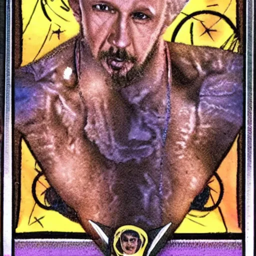 Prompt: Diamond Dallas Page tarot card