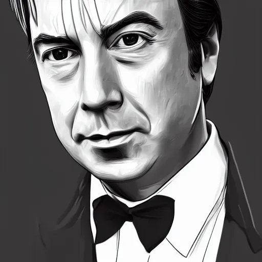 Image similar to Jimmy McGill/Saul Goodman Portrait, Anime, Highly Detailed, Trending on ArtStation, Digital Drawing