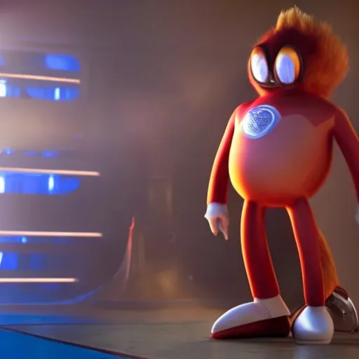 Image similar to elon musk as doctor eggman in sonic live action movie , 8k resolution, full HD, cinematic lighting, award winning, anatomically correct