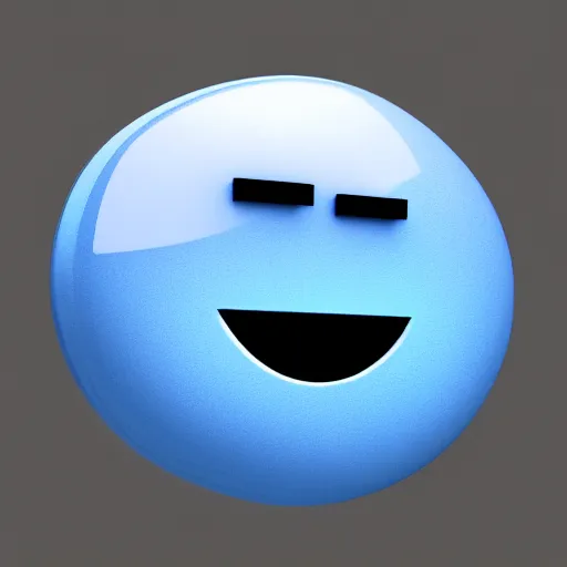 Prompt: sad emoji, 3d render