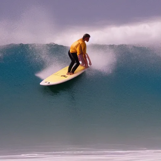 Image similar to 2 person surfing on wave made of cosmic dust