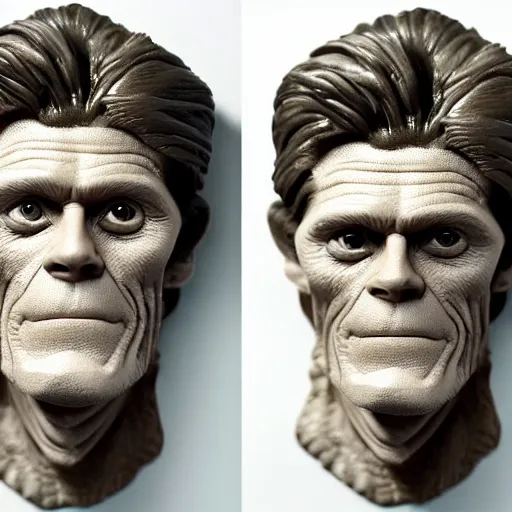 Image similar to foam made of willem dafoe : intricate, elegant, highly detailed, centered, smooth, sharp focus,