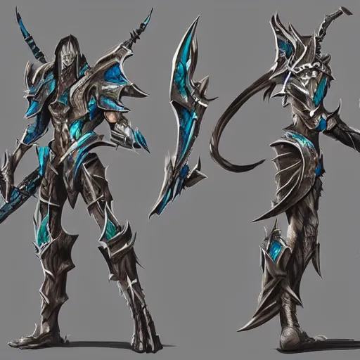 Prompt: a switchglaive, detailed artstation concept art