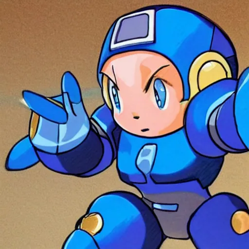 Prompt: Thicc megaman