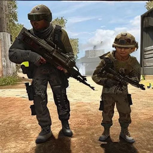 Image similar to call of duty for 3 year olds