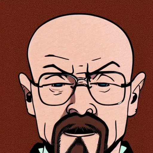 Prompt: walter white as a Japanese anima