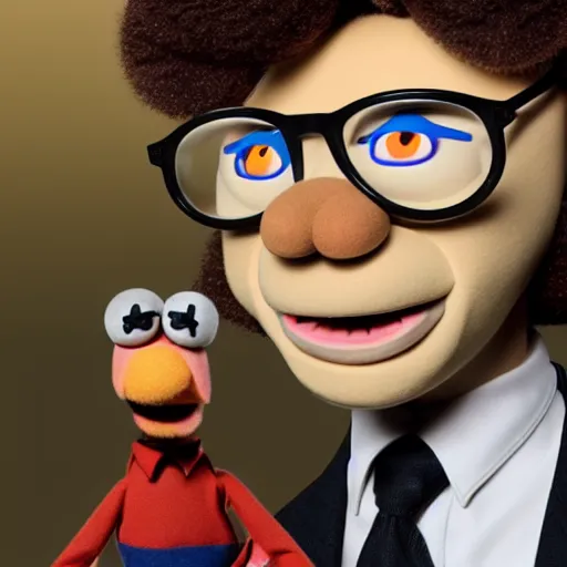 Image similar to mr mackey as a muppet, realistic photograph, detailed, 3D render,