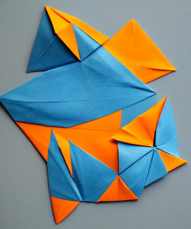 Image similar to origami landscape