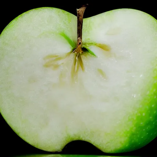 Prompt: A Green apple, center of image, white background, studio lighting, Canon 5D, 30mm