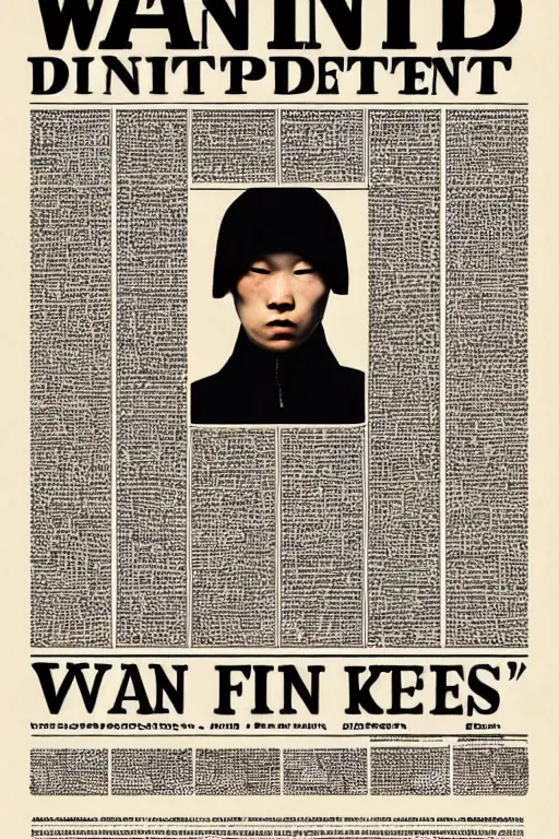 Image similar to wanted poster, symmetrical art by ludwig, joongwon charles jeong, tjalf sparnaay, gottfried helnwein, roberto bernardi, emanuele dascanio, robin eley, eloy morales, diego fazio, kyle lambert