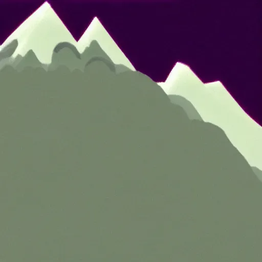 Image similar to A mountain, in the style of Avatar: The Last Airbender