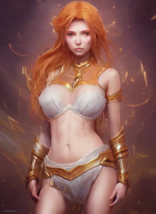 Image similar to lux, from league of legends, au naturel, hyper detailed, digital art, trending in artstation, cinematic lighting, studio quality, smooth render, unreal engine 5 rendered, octane rendered, art style by klimt and nixeu and ian sprigger and wlop and krenz cushart