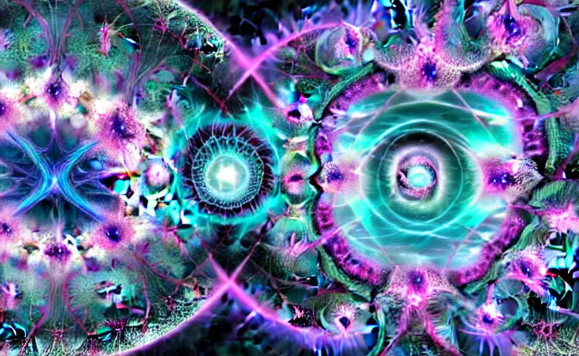 Prompt: fractal destruction of eternity, omniverse, chaos barrier force field, cosmic fantasy art
