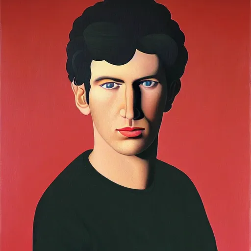 Prompt: painting of a young roger waters by rene magritte, hd, 4 k, detailed, award winning