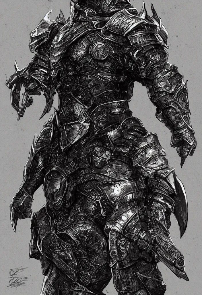 Image similar to armored black knight, fantasy, trending on artstation, digital art, intricate details