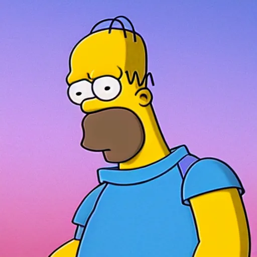 Prompt: homer simpson in real life
