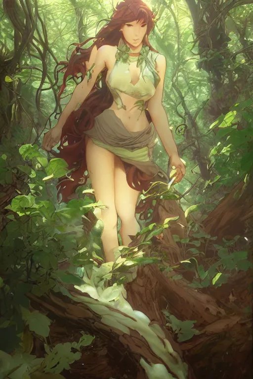 Image similar to anime key visual of a beautiful young female the hulk intricate, magical forest, stunning, highly detailed, digital painting, artstation, smooth, hard focus, illustration, art by artgerm and greg rutkowski and alphonse mucha