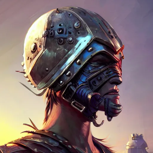 Image similar to cyberpunk viking helmet mask warrior goddess robot ninja fantasy, art gta 5 cover, official fanart behance hd artstation by jesper ejsing, by rhads, makoto shinkai and lois van baarle, ilya kuvshinov, ossdraws