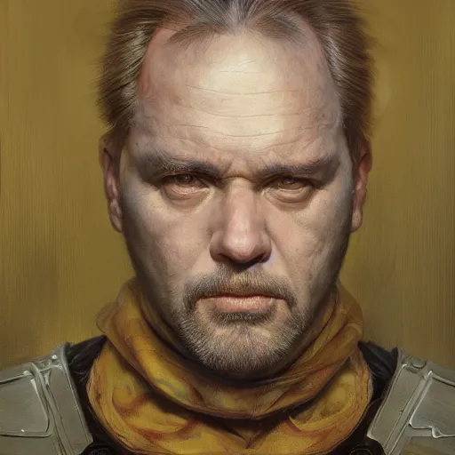 Image similar to The man with an egg for a head portrait art by Donato Giancola and Bayard Wu, digital art, trending on artstation, 4k