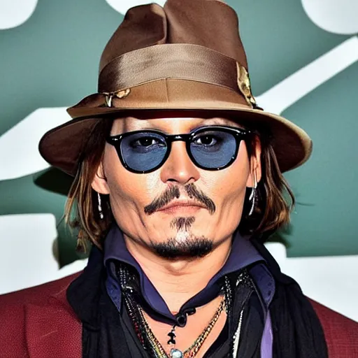 Prompt: johnny depp as a watermelon