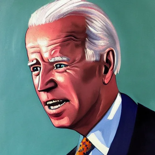Prompt: Joe Biden as painted by Pablo Picasso