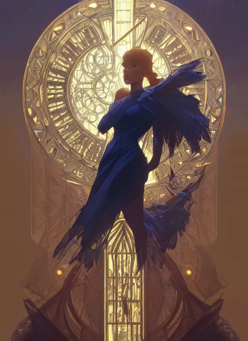 Image similar to the sapphire herald, intricate, cinematic lighting, highly detailed, digital painting, artstation, concept art, smooth, sharp focus, illustration, art by terry moore and greg rutkowski and alphonse mucha