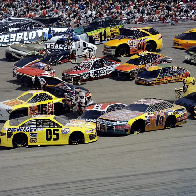 Image similar to 35mm picture from a NASCAR race