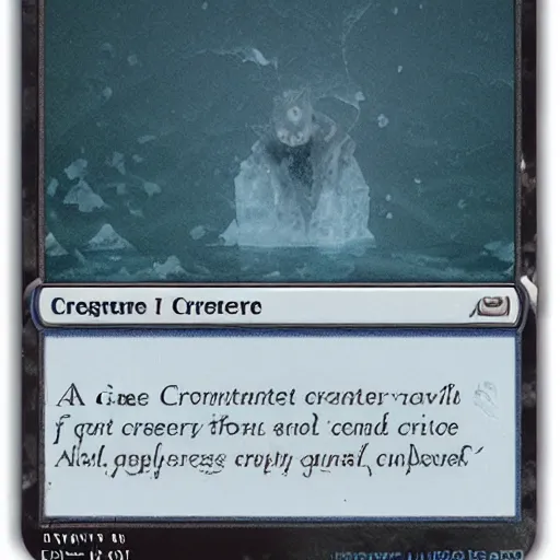 Prompt: a creature under the ice