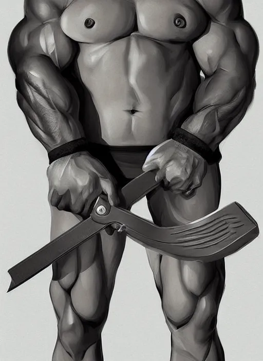 Image similar to gigachad luigi holding a metal wrench by ilya kuvshinov, bodybuilder ernest khalimov, super mario bros symmetrical face concept art, hyper realistic, intricate, elegent, highly detailed, digital painting, concept art, smooth, sharp, focus, illustration, art by artgerm and greg rutkowski and alphonse mucha, artstation