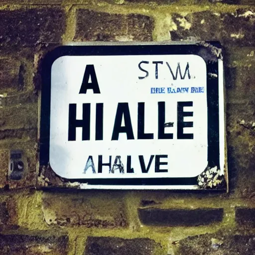 Image similar to a street sign with the text “hale avenue”, cambridge, england