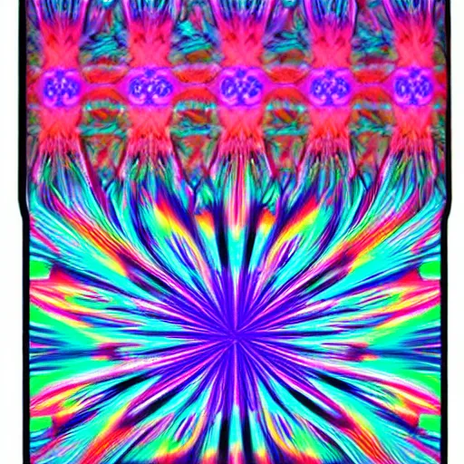 Image similar to psychedelic kaleidoscopic vapowave