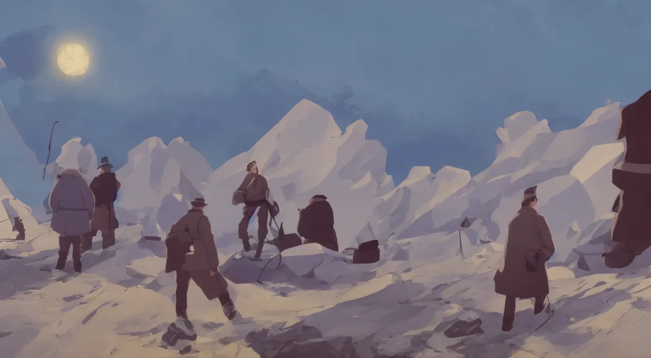 Image similar to ernest shackleton in cuba, 1 9 0 0, genndy tartakovsky, atey ghailan, goro fujita, studio ghibli, rim light, morning lighting, clear focus, very coherent