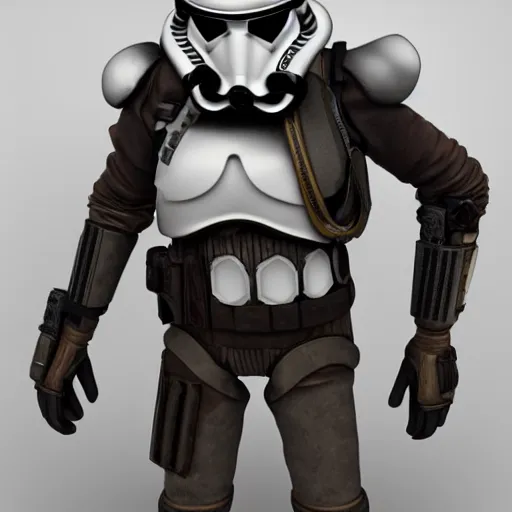 Prompt: Steampunk stormtrooper, high detail, 8k,