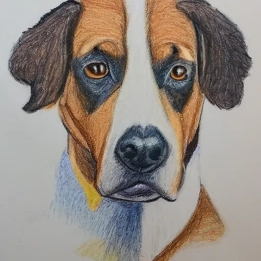 Image similar to Colored pencil art on paper of napoleon.