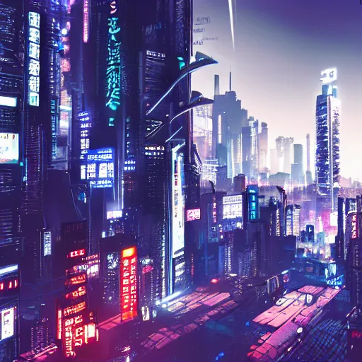 Prompt: cyberpunk cityscape street dystopian tokyo wallpaper