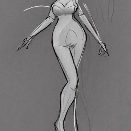 milt kahl sketchof thick and curvy victoria justice in