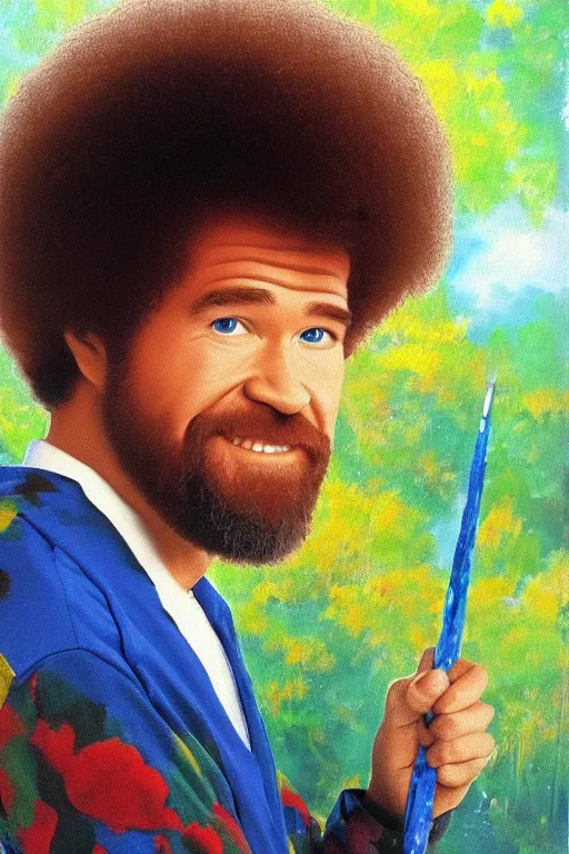 Image similar to bob ross painting