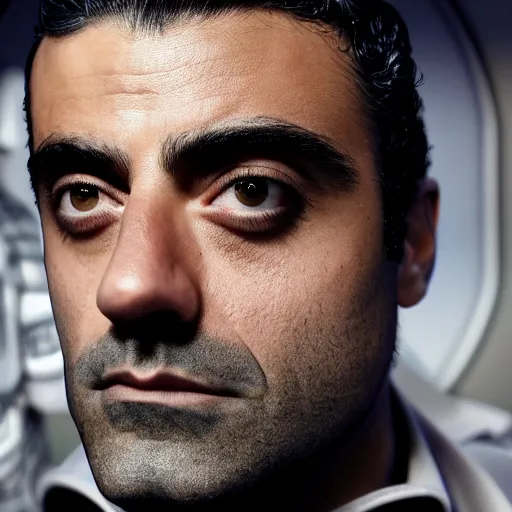 Prompt: oscar isaac in moon knight