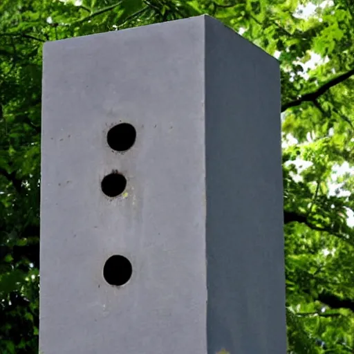 Image similar to bat box designed by Le Corbusier