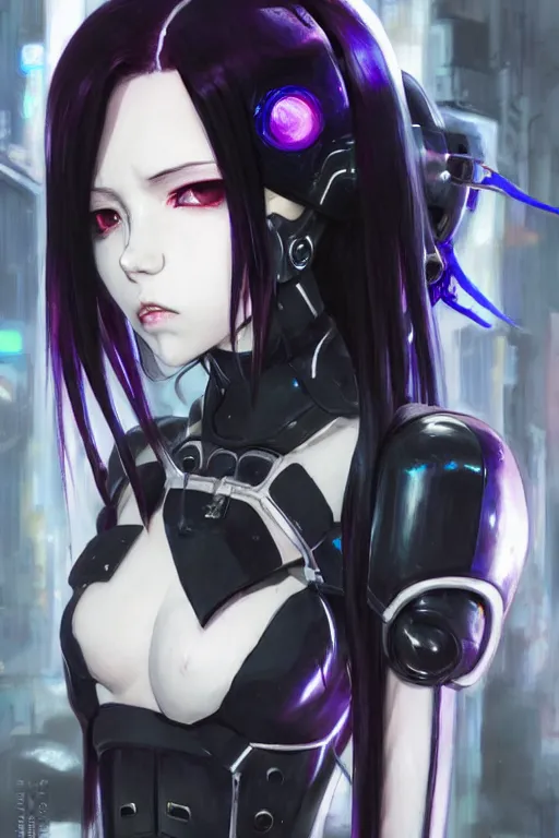 Prompt: portrait Anime goth cyberpunk girl mechanical armor, blame, cute-fine-face, black-hair pretty face, realistic shaded Perfect face, fine details. Anime. Warhammer 40000, realistic shaded lighting by Ilya Kuvshinov katsuhiro otomo ghost-in-the-shell, magali villeneuve, artgerm, rutkowski, WLOP Jeremy Lipkin and Giuseppe Dangelico Pino and Michael Garmash and Rob Rey and Tsutomu Nihei