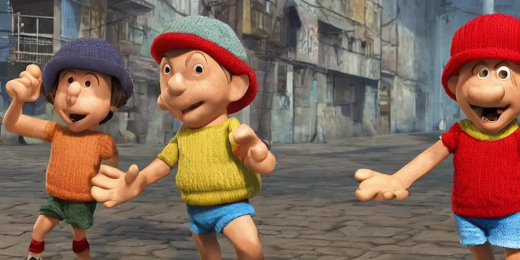 Image similar to el chavo del ocho remaster, 3 d, digital art, unreal engine