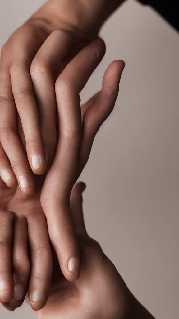 Prompt: phone photo of photorealistic woman's palm, studio photo, 9 0 mm, f / 1. 4